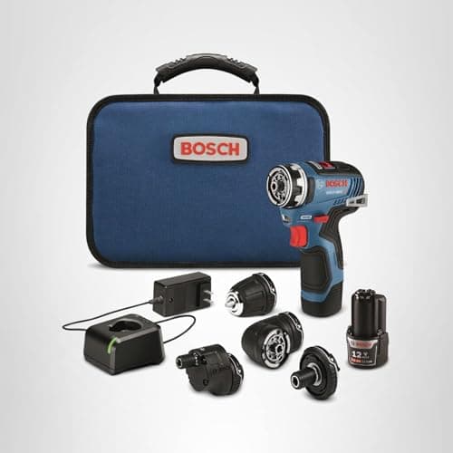 Bosch GSR12V-300FCB22 12V Max Drill/Driver with 5-In-1 Flexiclick® System with (2) 2.0 Ah Batteries 20
