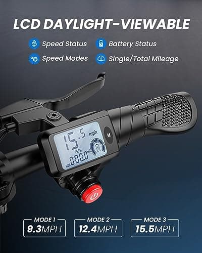 URBANMAX C1 Electric Scooter with Seat,450W Powerful Motor up to 20 Miles Range,Foldable E-Scooter for Adults Max Speed 15.5Mph,12" Pneumatic Tires for Commuting & Errands,Deep Purple 5