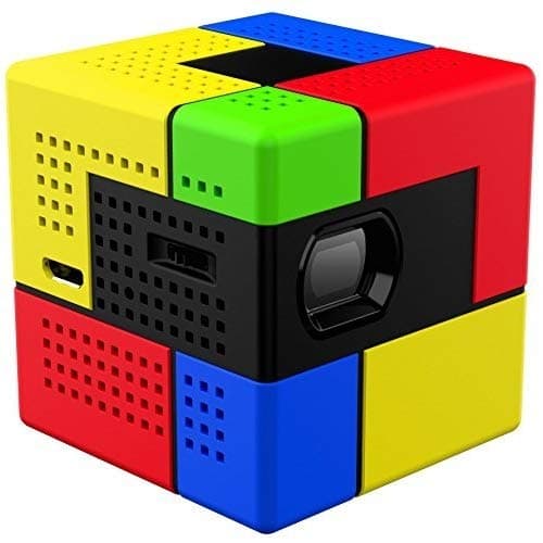 SK UO Smart Beam, Portable Mini Projector, Compatible with iOS/Android (1.80-inch, Art)