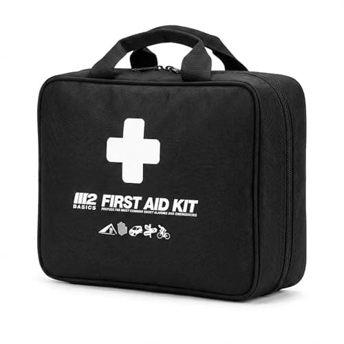 M2 BASICS Premium 300 Piece Professional First Aid Kit, 40 Unique Items, Durable Carry Bag for Home, Car, Business, Travel & Vehicle 8