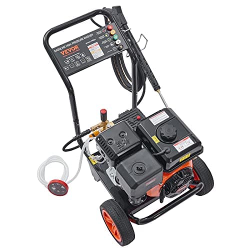 VEVOR Gas Pressure Washer, 4400 PSI 4.0 GPM, Gas Powered Pressure Washer with Copper Pump, Spray Gun and Extension Wand, 5 Quick Connect Nozzles, for Cleaning Cars, Homes, Driveways, Patios 10