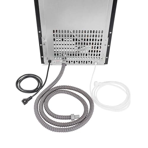 Newair 15" Commercial Nugget Ice Maker | Freestanding or Built-in Under Counter Ice Maker with 80 lbs/Day Production | for Home Bar, Kitchen & Restaurant Use | Stainless Steel 21