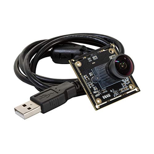 Arducam 1080P Low Light WDR Ultra Wide Angle USB Camera Module for Computer, 2MP CMOS IMX291 160 Degree Fisheye Mini UVC USB2.0 Webcam Board with Microphone, 3.3ft Cable for Windows Linux Mac OS