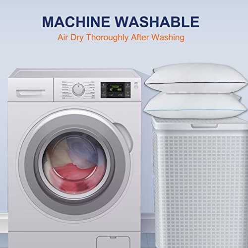 Flanhorest Bed Pillows for Sleeping - Pillows Standard Size Set of 2 Cooling Luxury Hotel Quality Pillow with Premium Plush Soft Down Alternative Fill for Side Back or Stomach Sleepers (Pack of 2) 6