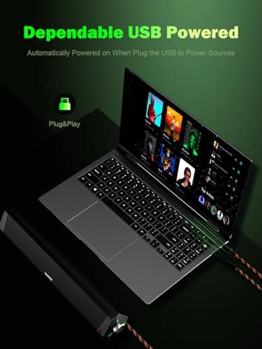 BLUEDEE Computer Speakers for Desktop PC, Computer Sound bar, HiFi Stereo Speakers for Computer Desktop, Bluetooth 5.0 and 3.5mm Aux-in PC Soundbar, USB/USB C Powered Gaming Speakers for pc, Laptop 7