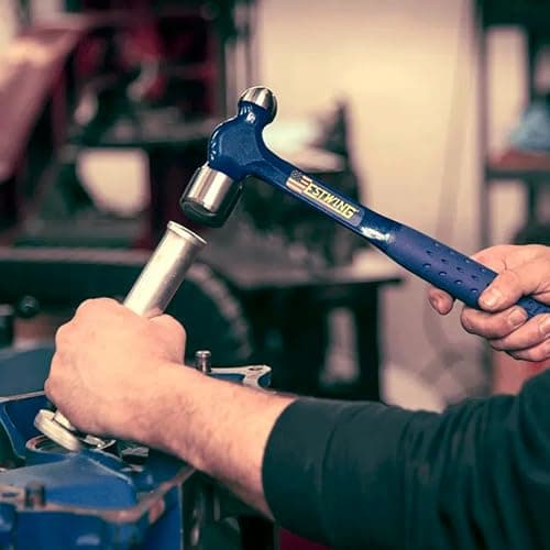 ESTWING Ball Peen Hammer - 24 oz USA Made Metalworking Tool with Forged Steel Construction & Shock Reduction Grip - E3-24BP 5