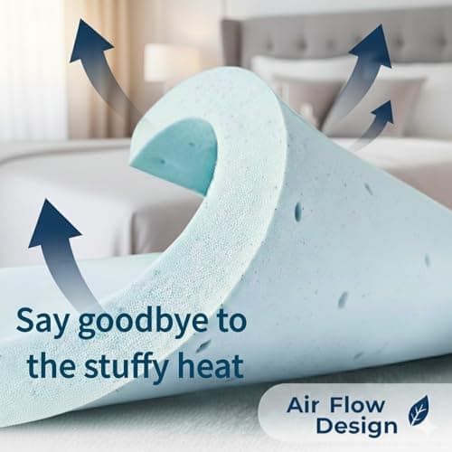 Ballad 3 Inch Gel Memory Foam Mattress Topper Queen Size, High Density Cooling Pad with Premium Removable Cover, Pressure Relief Bed Topper, (CertiPUR-US & Oeko-Tex Certified) 5