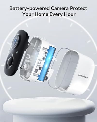 LongPlus Security Cameras Wireless Outdoor Camera Wireless Camera for Home Security, 2 Pack Battery Powered WiFi Cameras with AI Motion Detection, 2-Way Talk, Cloud/SD Storage (White 2pcs, X83) 9