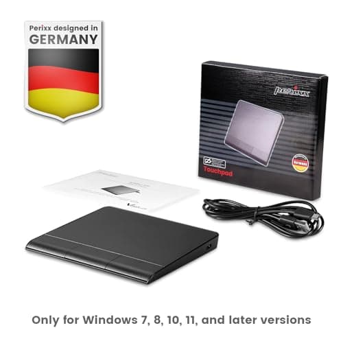 Perixx PERIPAD-506 Wired Slim USB Touchpad - Wired Detachable Touchpad for Desktop and Laptop User - Large Size 5.31x4.57x0.55 inches - Black 7