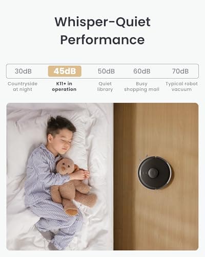 SwitchBot K11+ Robot Vacuum & Mop with Matter, 6000Pa Suction, 90-Day Hands-Free Self-Emptying, LDS Navigation, 3.6″ Ultra-Slim, Anti-Tangle for Pet Hair, Works with Alexa, Google Home, Apple Home 6