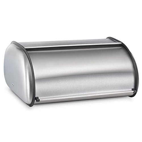 Polder Deluxe Bread Bin, 17 Inch, Stainless Steel