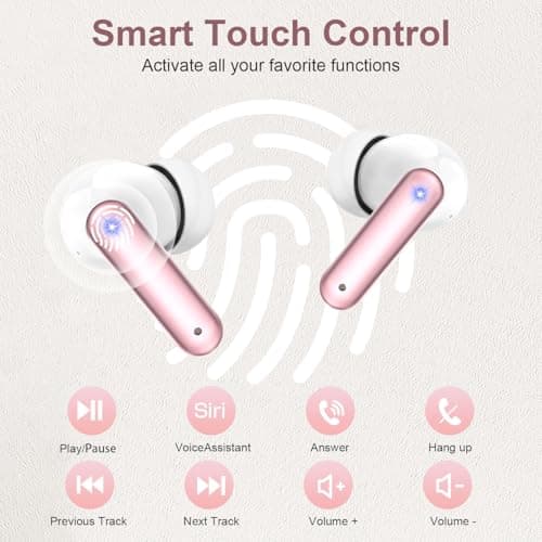 ZIUTY Earbuds, Ear Buds with Big Bass Stereo Sound, Lightweight Bluetooth Earbuds with 48 Hours 7