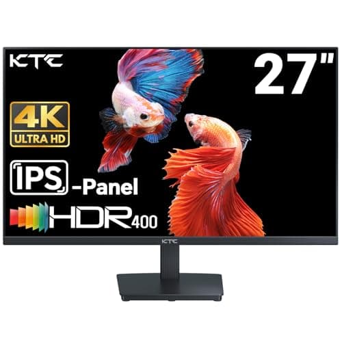 KTC 27 Inch 4K UHD Computer Monitor, IPS 3840×2160 Monitor with HDR400, DCI-P3 95%, 1.07 Billion Colors, HDMI DisplayPort, 60Hz PC Monitor, H27P27