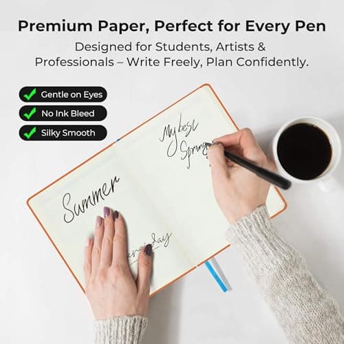 IN-LUXPRO Weekly Monthly 2025-2026 Planner (July 25-Dec 26),8.5"x6.5",18 Months Agenda Plan with Month Tabs & Pocket,Expenses/Note Pages, Academic Calendar with Vegan Leather Cover,Orange 9