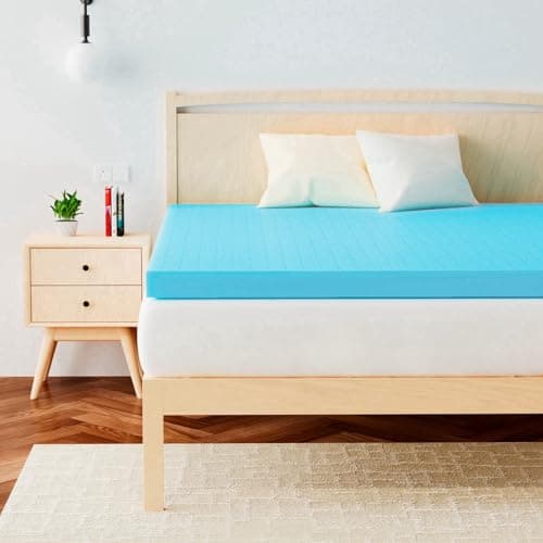 Airensky 2 Inch Twin XL (39"x80") Memory Foam Mattress Topper, Cooling Gel Infused Mattress Pad, Soft Bed Topper for Pressure Relief Back Pain, Breathable, CertiPUR-US Certified