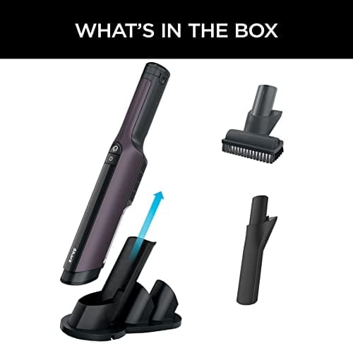 Shark WV410PR WANDVAC Cordless Hand Vacuum, Ultra-Lightweight & Portable with Powerful Suction & Tools for Pets, Designed for Car & Home, Violet 12