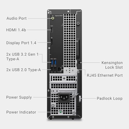 Dell Inspiron 3030s Small Desktop - Intel Core i5-14400 Processor, 16GB DDR5 RAM, 512GB SSD, Intel UHD 730 Graphics, Windows 11 Home, Onsite & Dell Migrate Support - Mist Blue 12