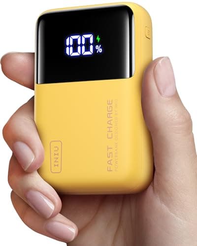INIU Power Bank, 25000mAh 100W High Capacity Laptop & Phone Portable Charger, Fast Charging Flight Cruise Ship Family Essentials Traveling Powerbank for College Students Teen Boys Girls, Yellow