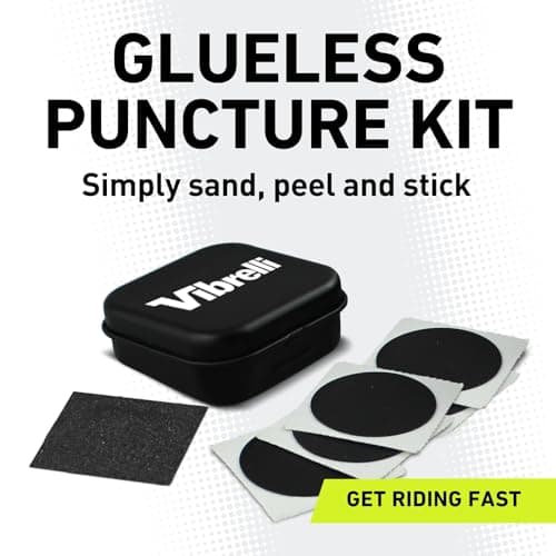 VIBRELLI Bike Floor Pump with Gauge & Puncture Kit - 160 PSI - Presta Valve Bike Pump Switches to Schrader - High Pressure Bicycle Pump,Black 5