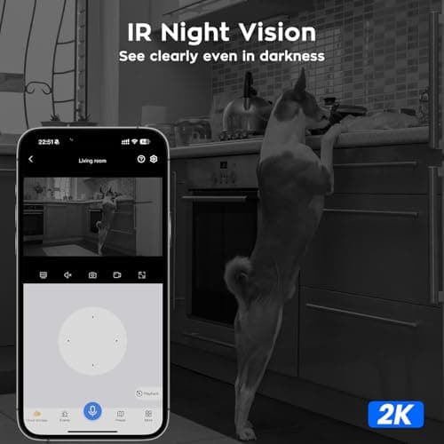 xmartO [2-Pack AI Tracking Ceiling CAM 2K HD Metal Dome PTZ Wireless Security Camera with Automatic Tracking, 2-Way Audio and Night Vision (Standalone WiFi Camera, NOT add-on CAM to NVR) 8