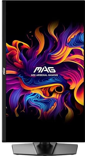 msi MAG 271QPX QD-OLED E2 27-inch 2K Gaming Monitor, 2560 x 1440 (QHD), 0.03ms Response Time, 240Hz, True Black HDR 400, HDMI, DP Port, Tilt and Height Adjustable 3