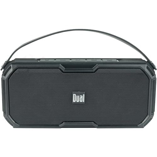Dual Electronics LUBTWS6 Wireless Portable Bluetooth Speaker, TruWireless Bluetooth Stereo, Waterproof & Dustproof IP67, 360 Degree Rich Dynamic Sound, Up to 100ft Wireless Range, 15 Hour Playtime