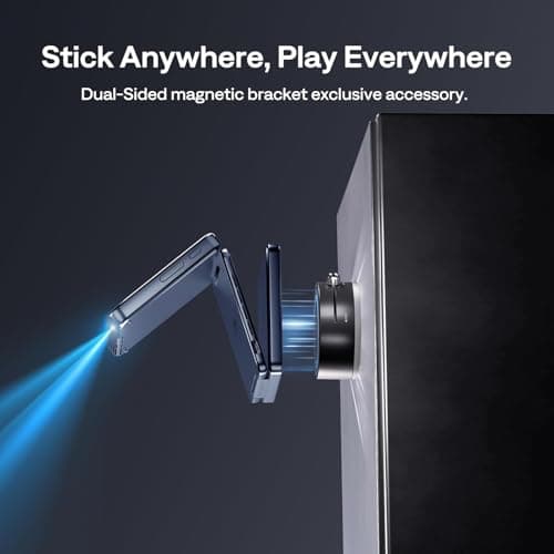 Aurzen ZIP Tri-Fold DLP Ultra-Portable Mini Projector with Bluetooth 5.4, Screen Mirroring, 1.5H Playtime, Type-C Fast Charging, Zero-Lag Focus&Keystone, Compatible with Phone/Tablet/PC, Blue 7