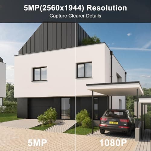 Anpviz 5MP Security Camera Outdoor, 4-in-1 (TVI/AHD/CVI/CVBS) Analog CCTV Bullet Wired Camera, Surveillance Camera with 2.8mm Lens,100ft IR Night Vision, IP67 Waterproof, DVR Camera for Home Security 8