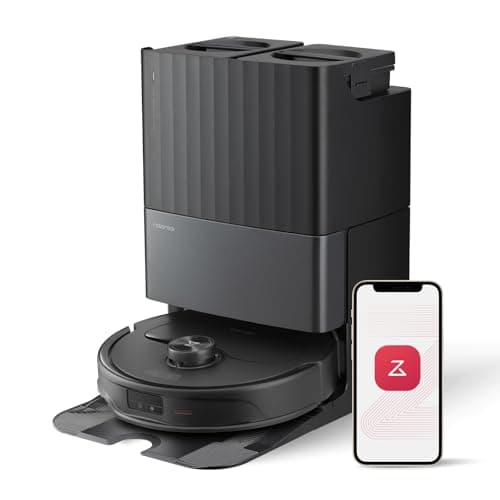 roborock Qrevo Master Robot Vacuum and Mop Combo, 10,000Pa Suction, FlexiArm Design Side Brush & Mop, Auto Mop Washing & Drying, Self-Emptying&Refilling, Dock Self-Cleaning, Obstacle Avoidance, Black