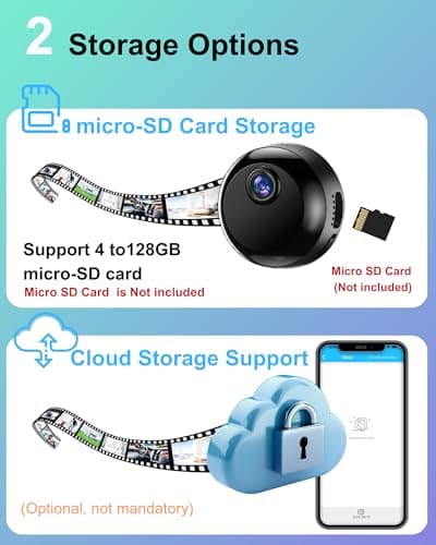 LuminiCam Indoor Camera Wireless 1080P Wi-Fi Camera for Home Security Pet Monitoring, Motion Detection & Night Vision Nanny Cam Pet Cameras,SD & Cloud Storage 6