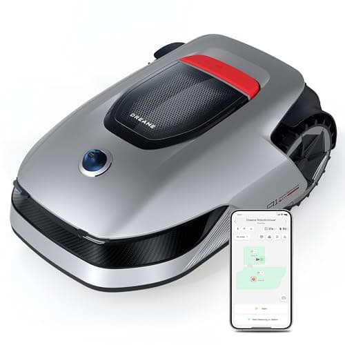 dreame Robotic Lawn Mower A1, Automatic Lawn Mower with Accurate Navigation and Obstacle Avoidance, U-Shape Path Planning, Perfect for Grass Cutting