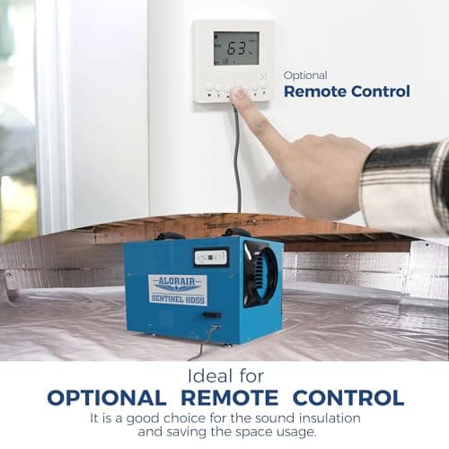 ALORAIR Commercial Dehumidifier 113 Pint, with drain Hose for Crawl Spaces, Basements, Industry Water Damage Unit, Compact, Portable, Auto Defrost, Memory Starting, 5 Years Warranty, Sentinel HD55 8