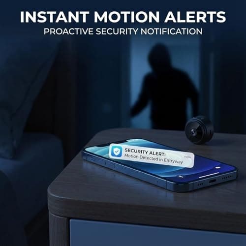 FLCRSN Security Camera, Household Mini Cameras, Mini 4g Wireless WiFi Cameras 1080p HD, App Remote for Home, Indoor, Outdoor 6