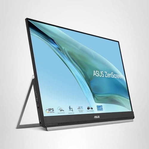 ASUS ZenScreen 24” (23.8” viewable) 1080P Portable USB-C Monitor (MB249C) - FHD, IPS, Eye Care, Speakers, Multi-Stand Design, Kickstand, C-clamp Arm, Partition Hook, Carrying Handle, WFH Monitor 9