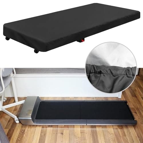 Aynaxcol Under Desk Treadmill Cover 420D Walking Pad Covers Waterproof Protective Dust-Proof for Home Walking Treadmill Indoor Outdoor Office Under Desk Running Machine (Black 55 x 28 x 6 Inch) 5
