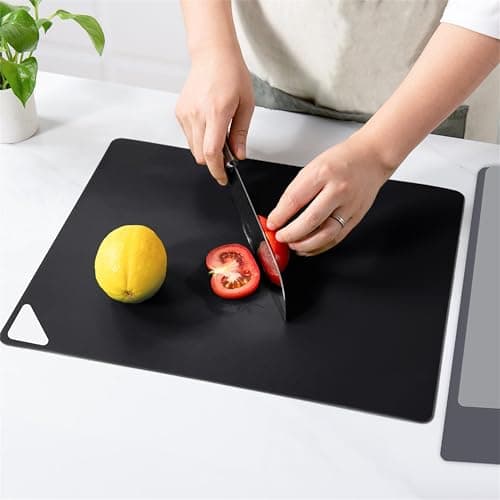 WK Flexible Plastic Cutting Boards Mats for Kitchen, Flexible Non Slip Cutting Mat, Thin Cutting Sheets, BPA Free, Dishwasher Safe, Multi Sizes 6