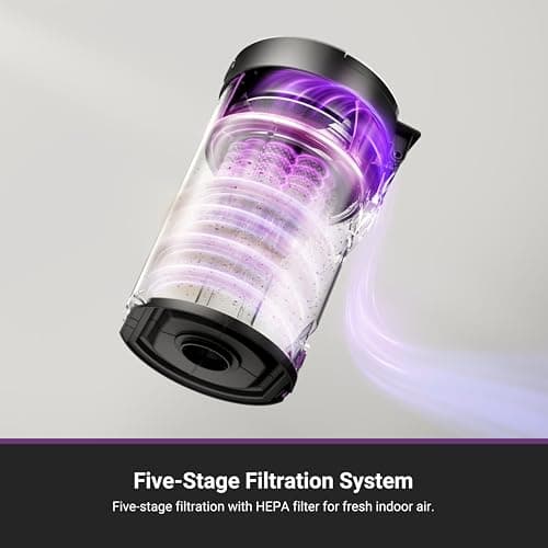 Eureka E20 Evo Plus Robot Vacuum and Mop Combo, 10,000Pa Suction Robot Vacuum Cleaner Bagless Self-Emptying Station, 45-Day Capacity Anti-Hair-Tangling Side Brush Mop Lifting App Control LiDAR Nav 6