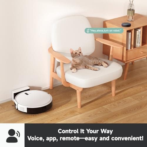 Timnbo L200s Robot Vacuum Cleaner and Mop Touchless Vacuum Automatic Vacuum Robotic Self-Charging Ideal for Pet Hair Hard Floor, White 5
