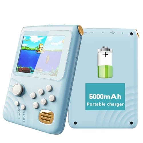 NEOCADE Portable Charger with Portable Handheld Game Console, 5000mAh Charging Battery, Gaming Power Bank Built-in 300 Games, Battery Pack Backup Compatible with iPhone/Samsung/Android, Gift