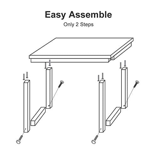 Tribesigns Computer Desk, 55 inch Large Office Desk Computer Table Study Writing Desk for Home Office, Teak + Black Leg 7