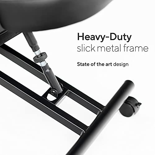 Luxton Home Ergonomic Kneeling Chair with Memory Foam Layer - Improves Posture - Adjustable Stool for Home and Office - Thick Comfortable Cushions 7