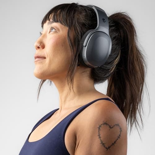 Skullcandy Crusher 540 Active Wireless Bluetooth Headphones with Multi-Sensory Bass, Noise Isolating Over-Ear Fit, Sweat and Water Resistant, 40 Hours Battery, Microphone for iPhone Android - Coal 11