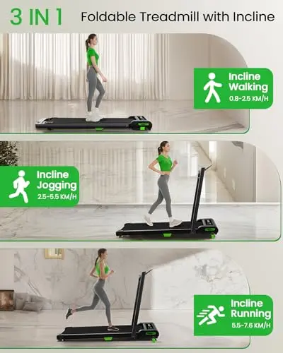 Akluer Walking Pad Treadmill, 330lbs Capacity, Compact Walking Pad, 2.5HP Desk Treadmills, 45dB Silent Operation, Foldable Treadmill with Remote Control, for Home Office 7