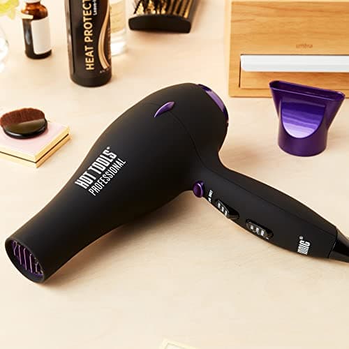 HOT TOOLS Pro Artist Tourmaline 2000 Turbo Hair Dryer | Lightweight with Quiet Blowout Results 6