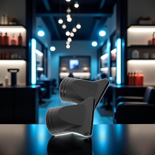 2PCS Professional Blow Dryer Narrow Concentrator - Specific Fit 4.3-4.5cm Diffusers, Black ABS Plastic Nozzle Replacement for Hair Dryer Attachments, Salon-Grade Flat Blow Styling Tools 9