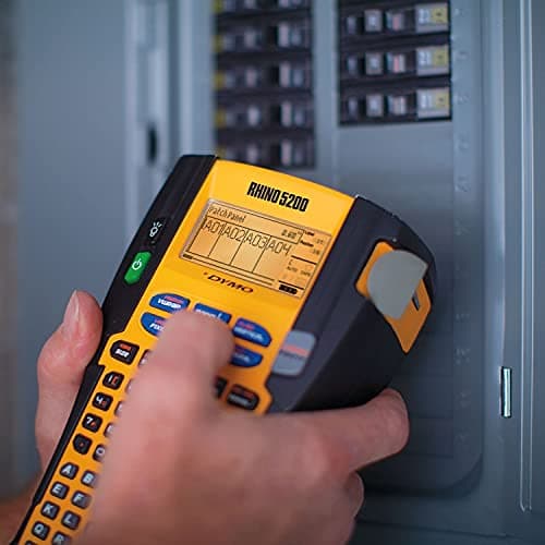 DYMO 1755749 Rhino 5200 Industrial Label Maker, 5 Lines, 6-1/10w x 11-2/9d x 3-1/2h 5