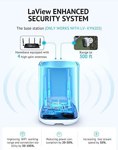 LaView 3MP Wireless Camera for Home/Outdoor Security (2 Pack), 2K Battery Powered WiFi Camera with Night Vision, 270-Day Battery Life, AI Human Detection, 2 Way Audio, Siren, IP66, Works with Alexa 6