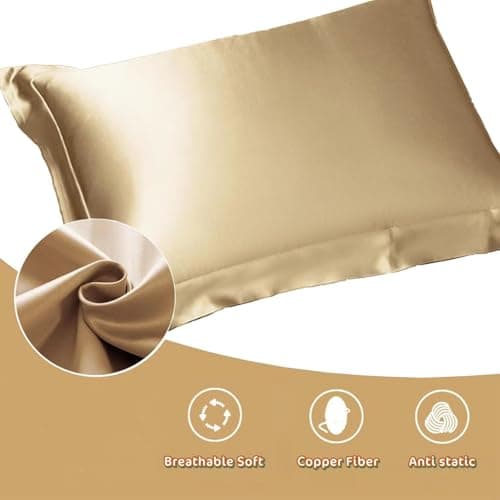 100% C opper Compression Copper Pillowcase for Beauty, Skin, Wrinkles, Fine Lines, and Hair Guaranteed Highest Copper Pillow Case 3