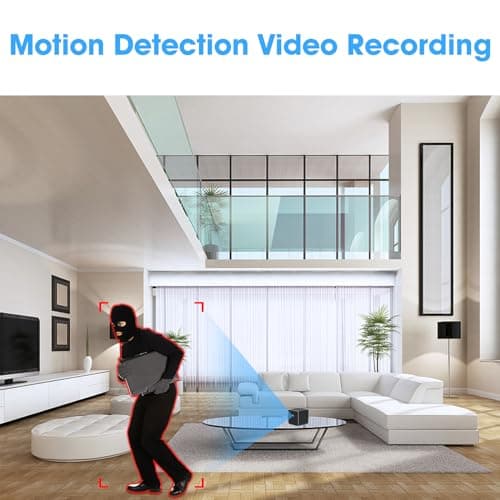 ehomful Wireless Mini Camera HD 1080P Portable Small Nanny Cam with Night Vision,Body Cam Surveillance Cameras for Home Security Indoor/Outdoor No WiFi Need/No Audio 5