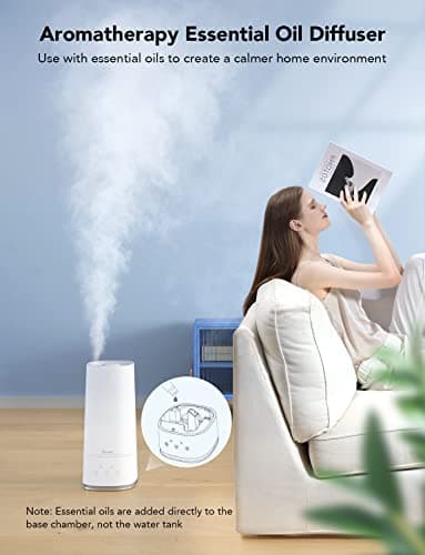 Govee 4L Smart Humidifiers for Bedroom with Hygrometer Thermometer, Top Fill Cool Mist Humidifier, WiFi Voice & Remote Control, Auto Mode, Air Humidifier for Baby and Plants, Lasts up to 36 Hours 6